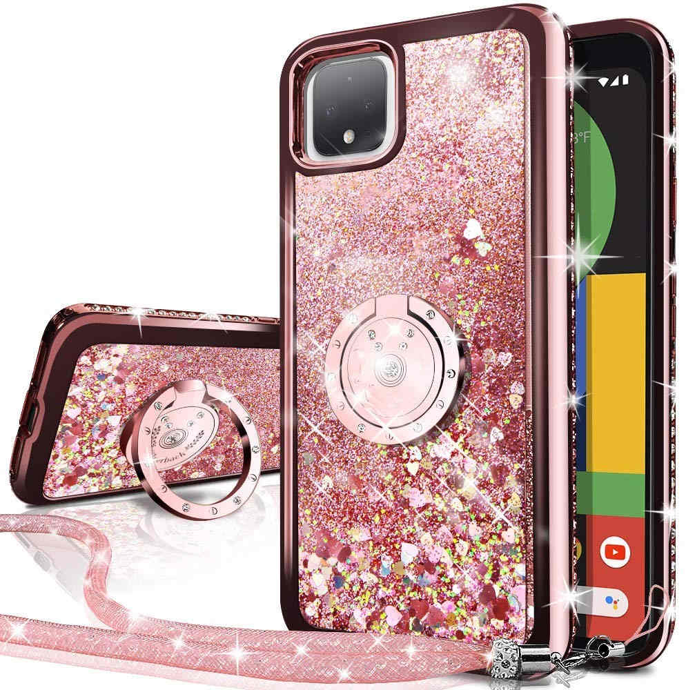 Google Pixel 4 XL Case,Bling Diamond Rhinestone Moving Liquid Holographic Sparkle Glitter Case with Kickstand Case for Girls Women
Google Pixel 4 XL Case,Bling Diamond Rhinestone Moving Liquid Holographic Sparkle Glitter Case with Kickstand Case for Girls Women