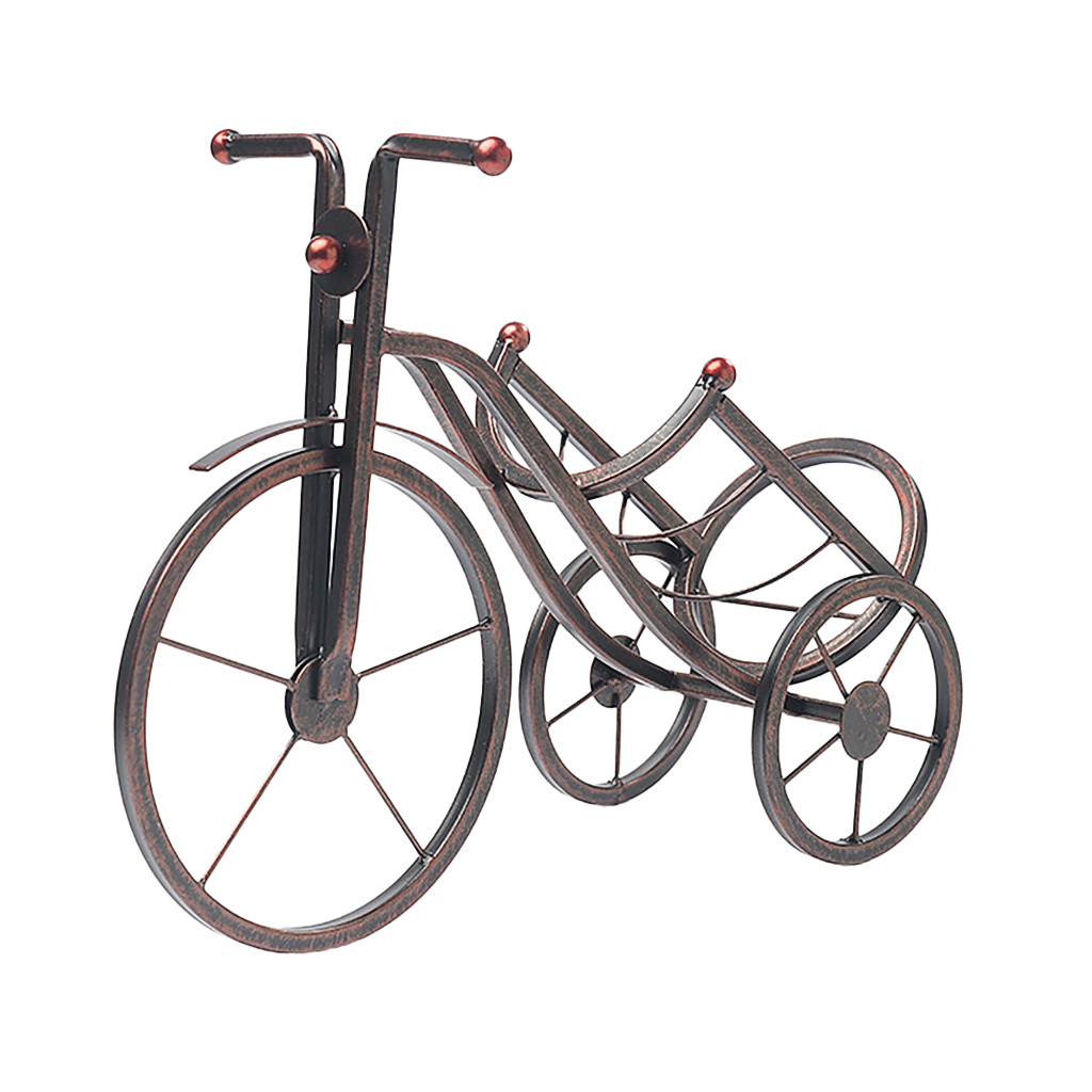 Creative Tricycle Design Metal Wine Rack Stand Bottle Holder Storage Wedding Party Decor Ornament Gift For Home Kitchen Bar