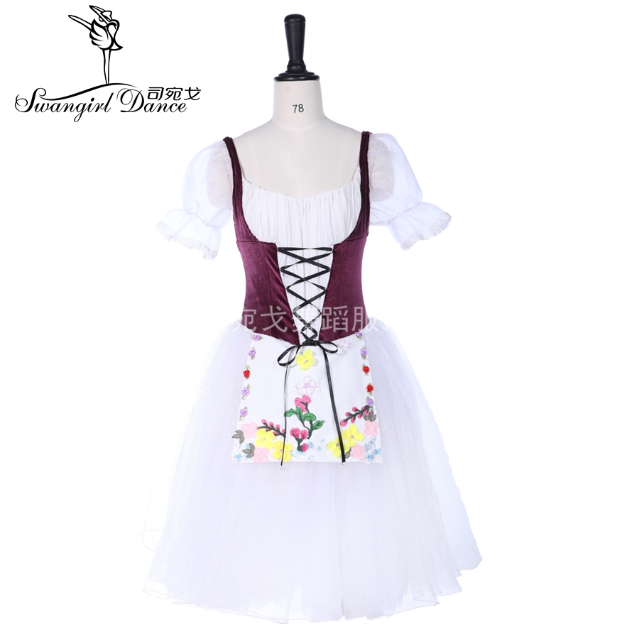 Adult ballet Stage Costume La Fille Mal Gardee Women Girls Professional Ballet Long tutu dress wine romantic ballet tutu costume BT9252, Purple
Adult ballet Stage Costume La Fille Mal Gardee Women Girls Professional Ballet Long tutu dress wine romantic ballet tutu costume BT9252, Purple