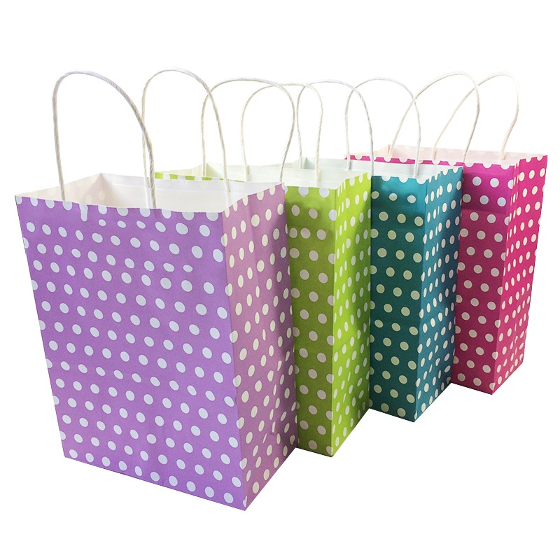 30pcs/lot Gift Packing Paper Bags Dot Colorful Paper Bag With Handle 27*21*11cm Party Environmental Protection Candy Decoration
30pcs/lot Gift Packing Paper Bags Dot Colorful Paper Bag With Handle 27*21*11cm Party Environmental Protection Candy Decoration