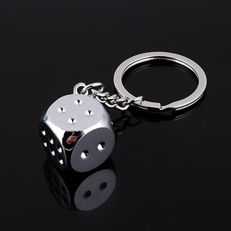 New Creative Key Chain Metal Personality Dice Poker Soccer Brazil Slippers Model Alloy Keychain For Car Key Ring #17045