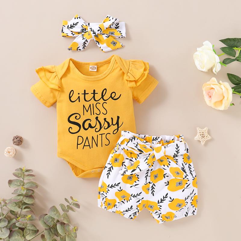 Cute Cotton Newborn Baby Girls Outfits Set Print Floral Tops Romper+Shorts Pants 3Pcs Little Girls Outfits Suit Ropa, Beige
Cute Cotton Newborn Baby Girls Outfits Set Print Floral Tops Romper+Shorts Pants 3Pcs Little Girls Outfits Suit Ropa, Beige