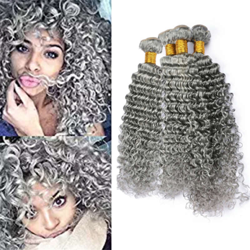 Silver Grey Deep Wave Curly Human Hair Weave 4 Bundles Deals 400g Pure Colore Gray Virgin Brazilian Hair Double Wefts Extensions
Silver Grey Deep Wave Curly Human Hair Weave 4 Bundles Deals 400g Pure Colore Gray Virgin Brazilian Hair Double Wefts Extensions