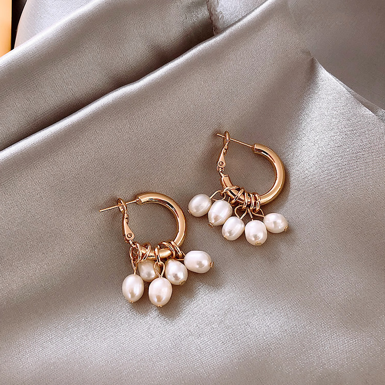 Pearl tassel earrings New Fashion Women retro Hong Kong style earring simple temperament all-match earring
Pearl tassel earrings New Fashion Women retro Hong Kong style earring simple temperament all-match earring