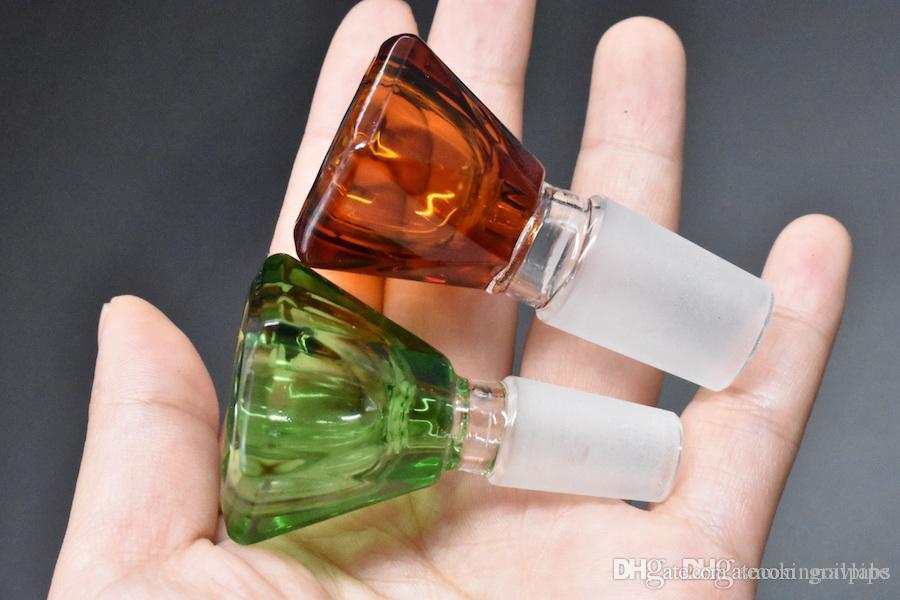 colorful Diamond design Glass bowl smoking tobacco bowl 14mm 18mm male glass bowl for most glass Bong Pipe Free shipping
colorful Diamond design Glass bowl smoking tobacco bowl 14mm 18mm male glass bowl for most glass Bong Pipe Free shipping