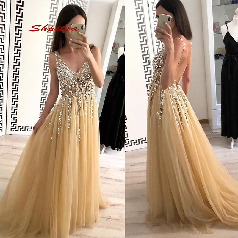 Champagne Luxury Long Evening Dresses Party Weddings Plus Size Women A Line Beaded Tulle Prom Formal Evening Gowns Dresses
Champagne Luxury Long Evening Dresses Party Weddings Plus Size Women A Line Beaded Tulle Prom Formal Evening Gowns Dresses