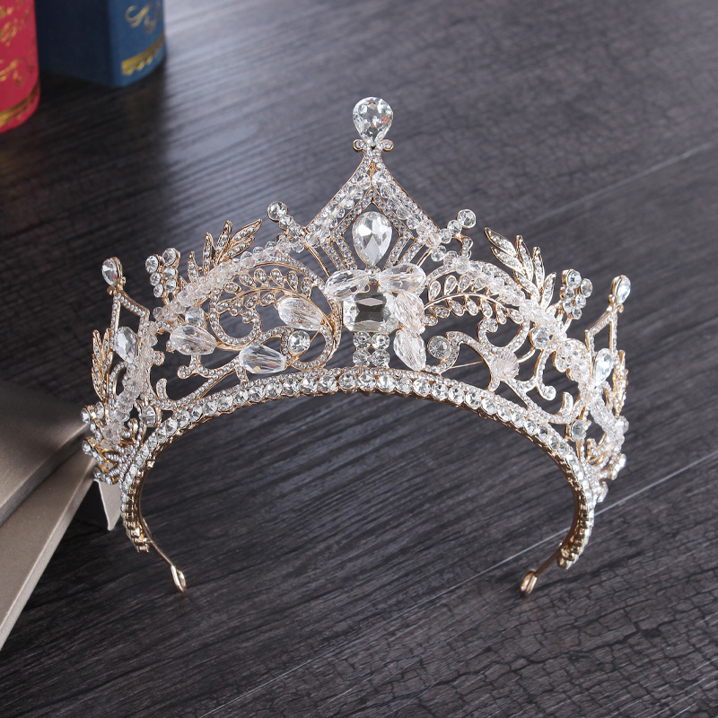 Luxury Bridal Crowns Full Circle Tiaras Pageant Rhinestones Royal King Queen Princess Crowns Wedding Bridal Brides Crown Party HeadPieces