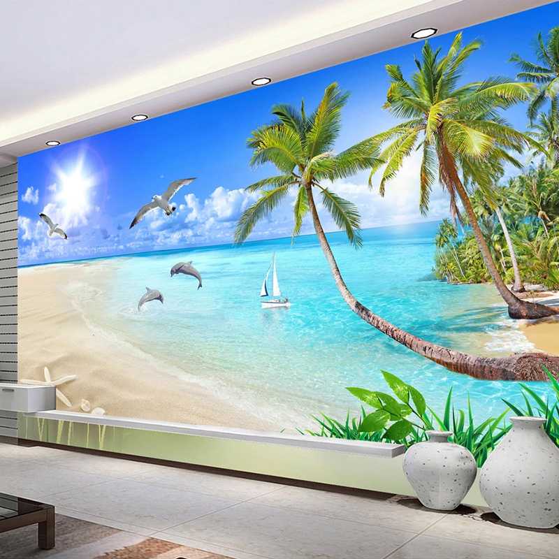 Drop Shipping Custom Any Size Beautiful Beach Coconut Tree 3D Photo Wallpaper For Background Mural Wall Papers Home Decor, As pic
Drop Shipping Custom Any Size Beautiful Beach Coconut Tree 3D Photo Wallpaper For Background Mural Wall Papers Home Decor, As pic