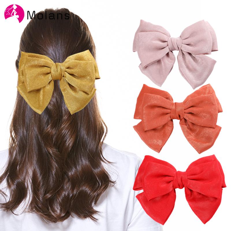 Molans 2020 Spring Solid Glitter Bow Clips Lovely Girls Pink Satin Hairpins Elegant Big Bow Hair Accessories Clips for Women
Molans 2020 Spring Solid Glitter Bow Clips Lovely Girls Pink Satin Hairpins Elegant Big Bow Hair Accessories Clips for Women