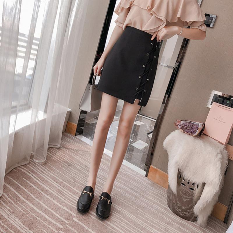 Korean Ulzzang Office Lady High Waist A-Line Mini Skirts Women Lace-Up Solid Package Hip Skirts Autumn Female Above Knee, As pic
Korean Ulzzang Office Lady High Waist A-Line Mini Skirts Women Lace-Up Solid Package Hip Skirts Autumn Female Above Knee, As pic