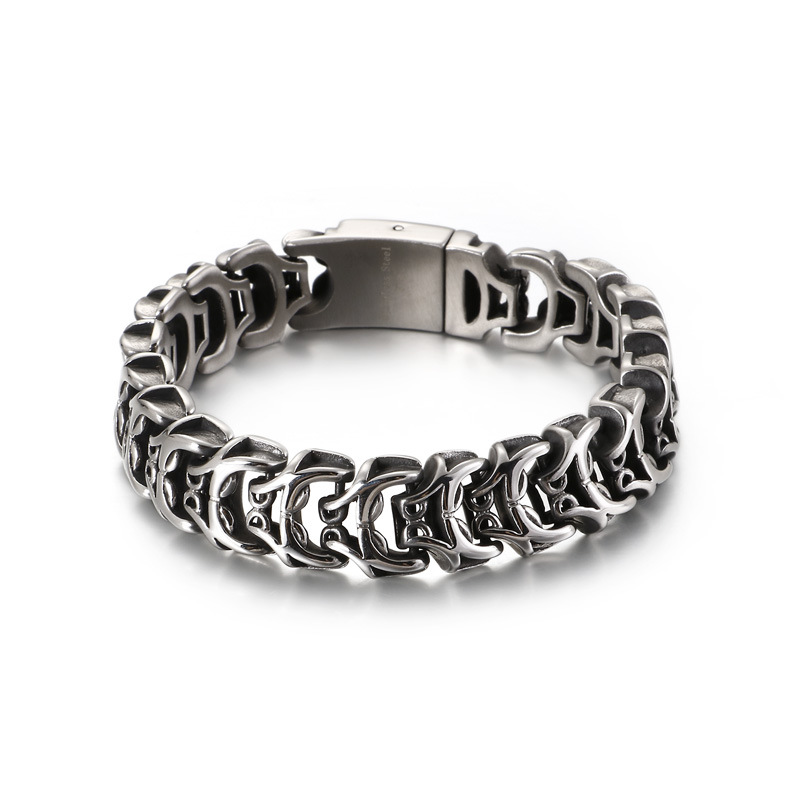 Vintage Silver Stainless Steel Charm Biker Bracelets For Men Punk Rock HipHop Boys Skull Link Chain Bracelet Wristband Jewelry
Vintage Silver Stainless Steel Charm Biker Bracelets For Men Punk Rock HipHop Boys Skull Link Chain Bracelet Wristband Jewelry