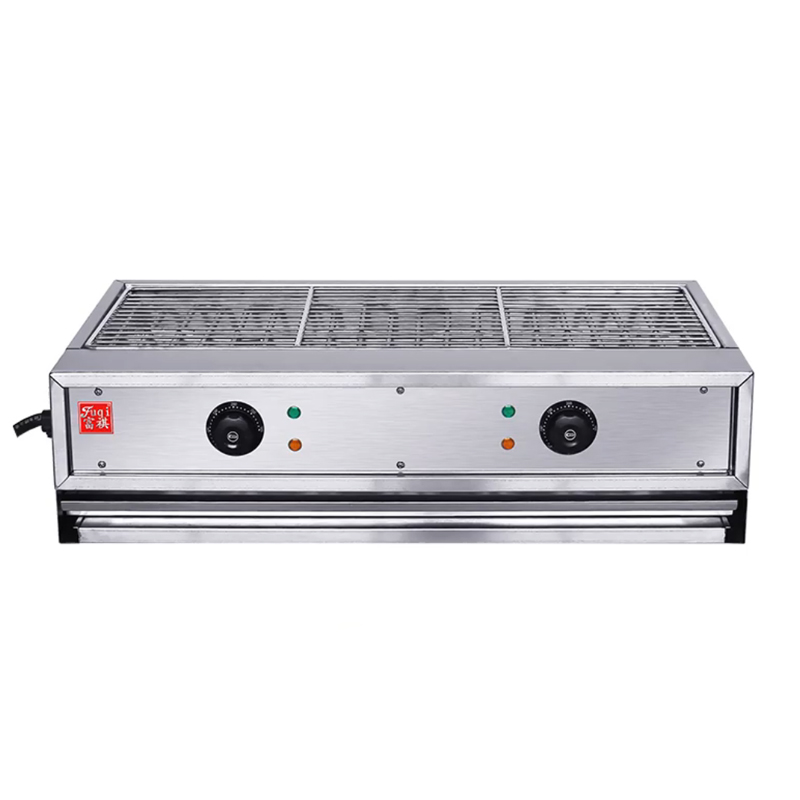 Commercial Electric Grill BBQ Pan Double Temperature Control Smokeless Grill Stainless Steel Charbroiler Barbecue Oven ED-770
Commercial Electric Grill BBQ Pan Double Temperature Control Smokeless Grill Stainless Steel Charbroiler Barbecue Oven ED-770