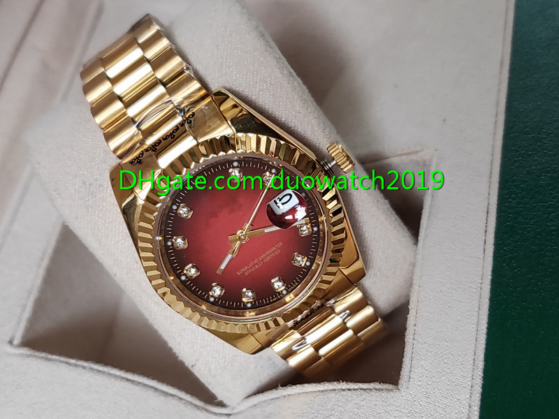 2020 new 36 mm Style Luxury Red dial Diamond Dial Mens 116238 Automatic FashionWOMEN Men's Watch Wristwatch yellow gold Folding mechanical
2020 new 36 mm Style Luxury Red dial Diamond Dial Mens 116238 Automatic FashionWOMEN Men's Watch Wristwatch yellow gold Folding mechanical