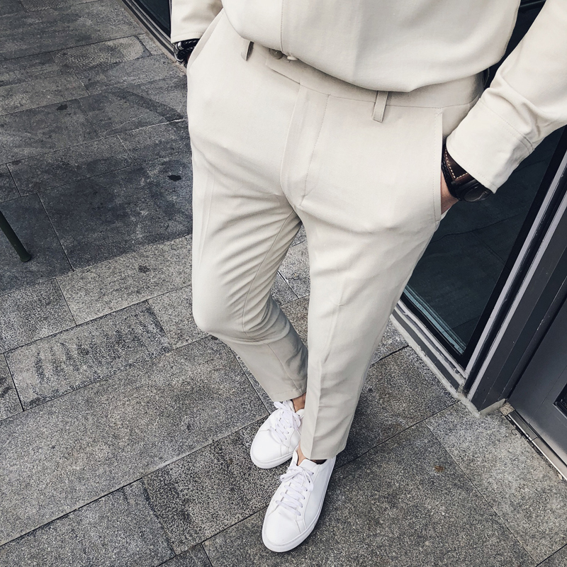 2020 New England Fashion Wild Eraser Anti-wrinkle trousers Slim Young Wild Leisure Suit Pants Male, Black 
2020 New England Fashion Wild Eraser Anti-wrinkle trousers Slim Young Wild Leisure Suit Pants Male, Black