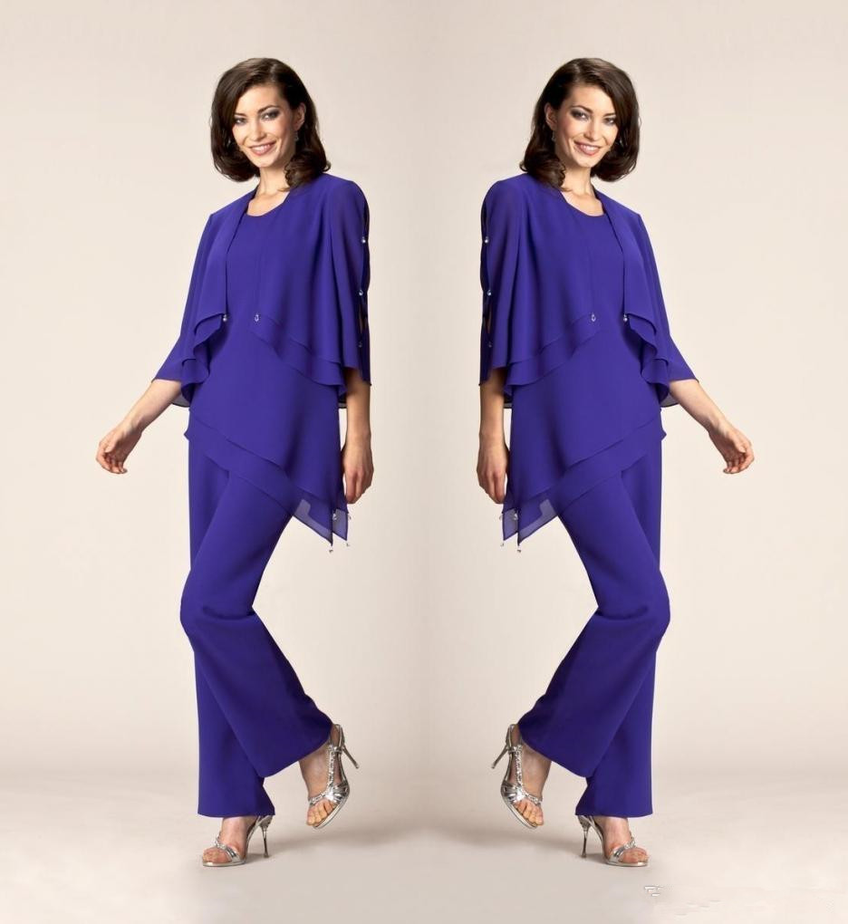 Mother Of the Bride Dresses Formal Evening Pant Suits Dresses With 3/4 Long Sleeve Jacket Chiffon Prom Evening Formal Gowns
Mother Of the Bride Dresses Formal Evening Pant Suits Dresses With 3/4 Long Sleeve Jacket Chiffon Prom Evening Formal Gowns