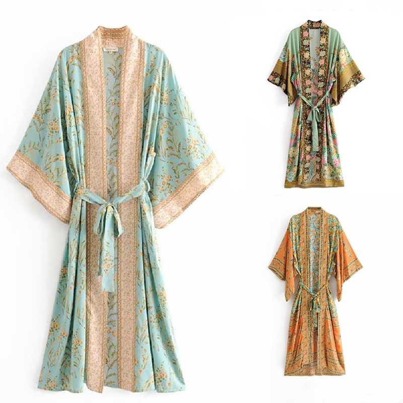 Bohemian Printed Bikini Cover-ups Green Cotton Tunic Long Kimono Cardigan Plus Size Women Beach Wear Swim Suit Cover Up A155
Bohemian Printed Bikini Cover-ups Green Cotton Tunic Long Kimono Cardigan Plus Size Women Beach Wear Swim Suit Cover Up A155