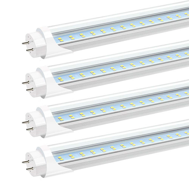 Stock in US + 4ft led tube 22W 28W Cold White 1200mm 4 foot SMD2835 96pcs/192pcs Super Bright Led Fluorescent Tubes AC85-265V UL