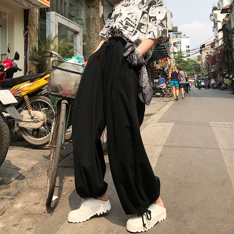 2020 summer new Korean loose beamed bloomers Pants Harajuku style solid color wild couple casual pants for women men trousers, Black
2020 summer new Korean loose beamed bloomers Pants Harajuku style solid color wild couple casual pants for women men trousers, Black