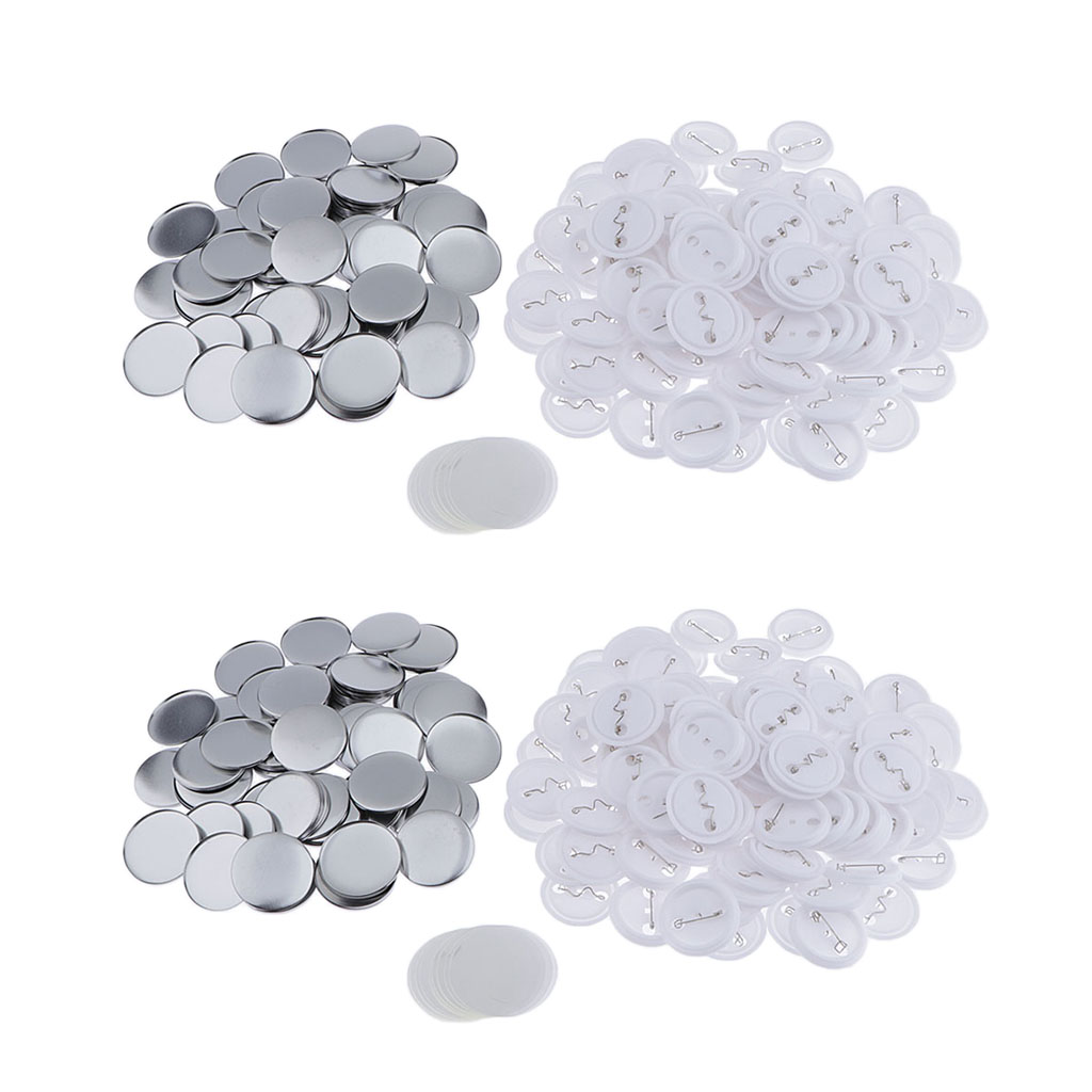 200-packs 44mm blank badges & buttons parts for badge & button making machine, Black
200-packs 44mm blank badges & buttons parts for badge & button making machine, Black