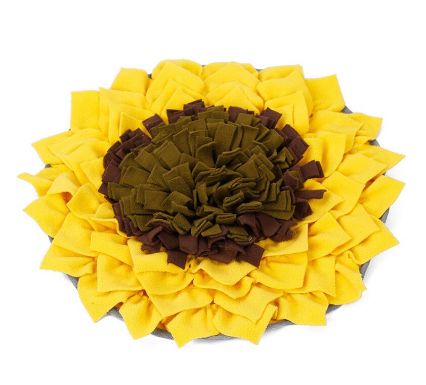 Round Sniffing Washable Puzzle Training Blanket Pet Multicolor Nasal Congestion Mat Dog Toys Accessories GD194