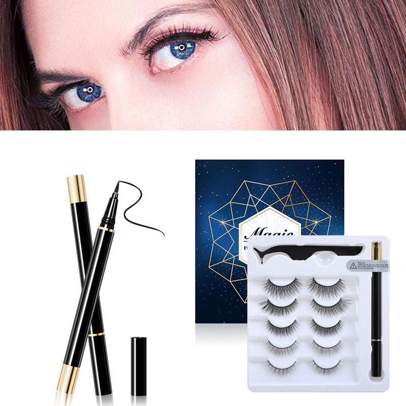 Beauty Reusable False Eyelashes Kit Magic Self Adhesive Eyeliner And 5 Pairs False Eyelashes Makeup Extension Maquillaje
Beauty Reusable False Eyelashes Kit Magic Self Adhesive Eyeliner And 5 Pairs False Eyelashes Makeup Extension Maquillaje