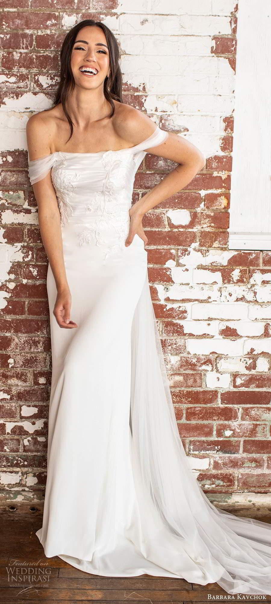 spring fashion mermaid wedding dresses sexy off shoulder floral appliques short sleeve wedding dress backless satin sweep train bridal