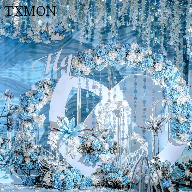 Wedding decoration blue simulation silk fake flower home living room decoration flower row flowers arrangement photography props, Q05
Wedding decoration blue simulation silk fake flower home living room decoration flower row flowers arrangement photography props, Q05