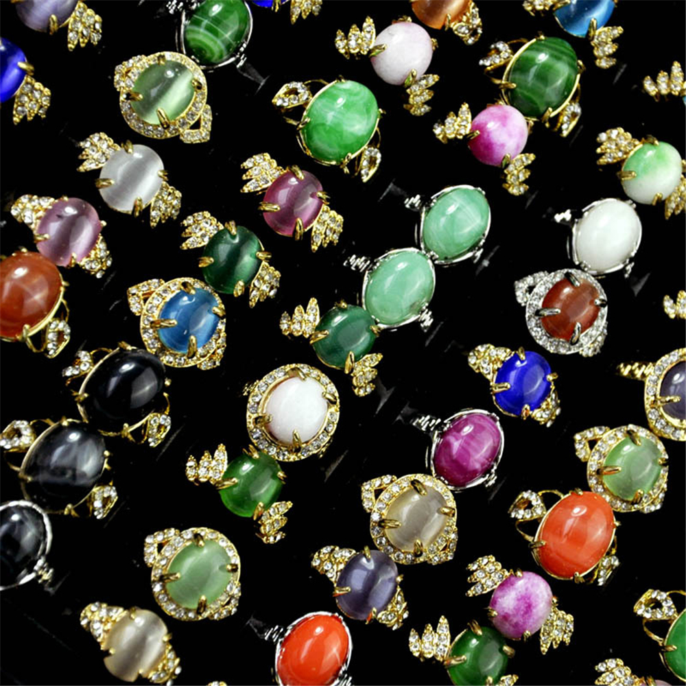 CR Jewelry Natural stones alloy ring with stone wholesale silver plated mixed batch for women JZR043
CR Jewelry Natural stones alloy ring with stone wholesale silver plated mixed batch for women JZR043