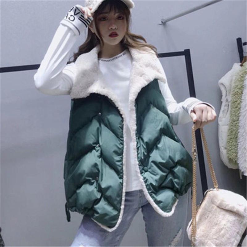 2020 Lambs Wool Stitching Vest Women Waistcoat Loose Warm Down Cotton Vest Voat Women Autumn Winter Sleeveless Jacket ZY4948, Beige
2020 Lambs Wool Stitching Vest Women Waistcoat Loose Warm Down Cotton Vest Voat Women Autumn Winter Sleeveless Jacket ZY4948, Beige