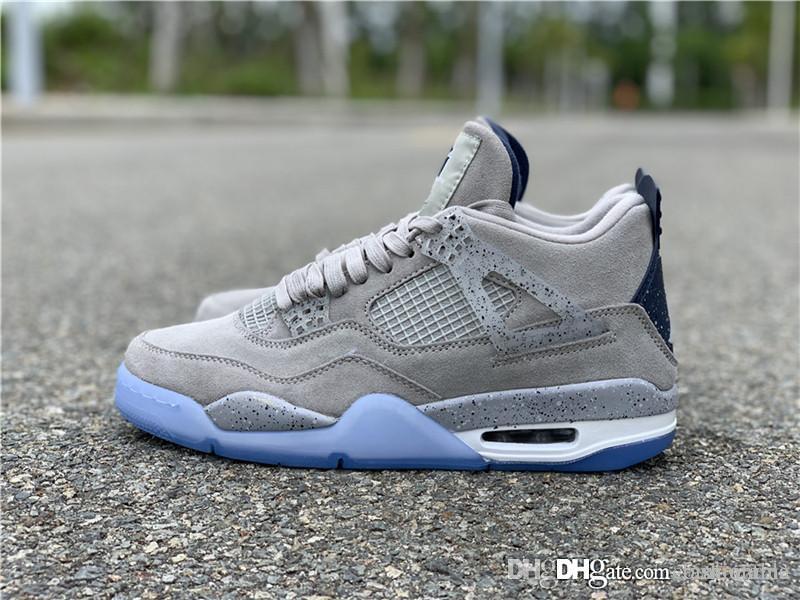 Limited PE 4s Georgetown Hoyas Grey White 4 Suede IV Men Basketball Shoes Sports Sneakers Outdoor With Original Box Authentic Quality
Limited PE 4s Georgetown Hoyas Grey White 4 Suede IV Men Basketball Shoes Sports Sneakers Outdoor With Original Box Authentic Quality