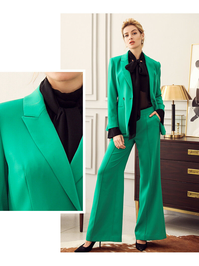 Plus Size Mother of the Bride Suits Green Celebrity Evening Dresses Formal Outfit For Weddings Tuxedos Blazer (Jacket+Pants)