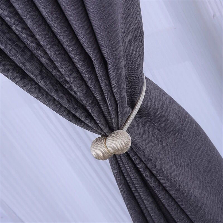 Magnetic Ball New Pearl Curtain Simple Tie Rope Accessory Rods Accessoires Backs Holdbacks Buckle Clips Hook Holder Home Decor9437173