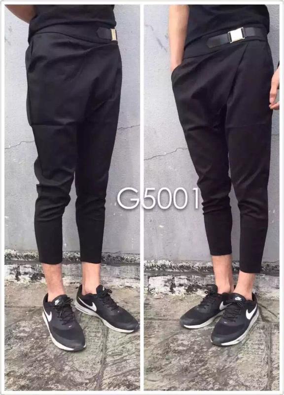 New 2017 men' clothing fashion hair stylist Oblique crotch harem pants Capri pants singer plus size costumes, Black
New 2017 men' clothing fashion hair stylist Oblique crotch harem pants Capri pants singer plus size costumes, Black