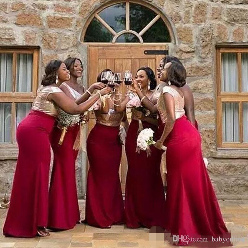 Plus Size African Bridesmaid Dresses Sequins Top Satin Wedding Guest Maid of Honor Gowns Plus Size Evening Prom Wears
Plus Size African Bridesmaid Dresses Sequins Top Satin Wedding Guest Maid of Honor Gowns Plus Size Evening Prom Wears