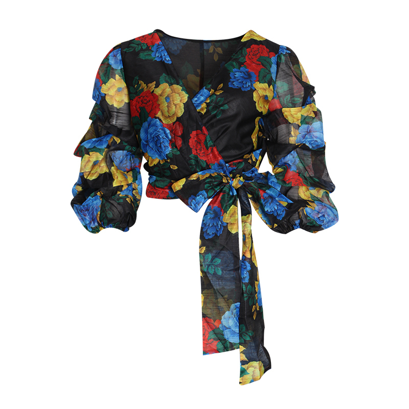 2020 Sexy Asymmetrical Bow Print Floral Women's Shirts V Neck Puff Half Sleeve Shirt Blouse Female Vintage Autumn Fashion New, Same as picture
2020 Sexy Asymmetrical Bow Print Floral Women's Shirts V Neck Puff Half Sleeve Shirt Blouse Female Vintage Autumn Fashion New, Same as picture