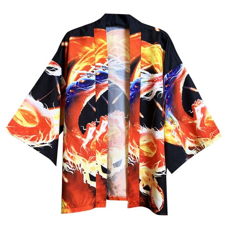 Fashion Women Men Lovers Individuality Printed 3/4 sleeve Shirts Tops Cosplay Japanese Kimono Cardigan Hot Spring Clothing#g3, Blue
Fashion Women Men Lovers Individuality Printed 3/4 sleeve Shirts Tops Cosplay Japanese Kimono Cardigan Hot Spring Clothing#g3, Blue