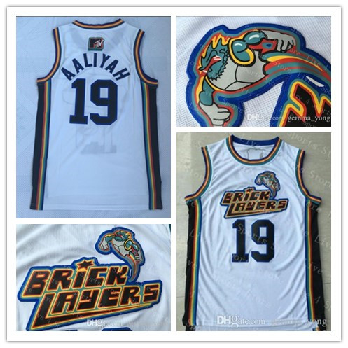 Fashion Men Embroidery 19 Aaliyah Bricklayers 1996 MTV Rock N Jock Movie Stitched Basketball Jerseys Size -3XL White Sewn Free Shipping
Fashion Men Embroidery 19 Aaliyah Bricklayers 1996 MTV Rock N Jock Movie Stitched Basketball Jerseys Size -3XL White Sewn Free Shipping
