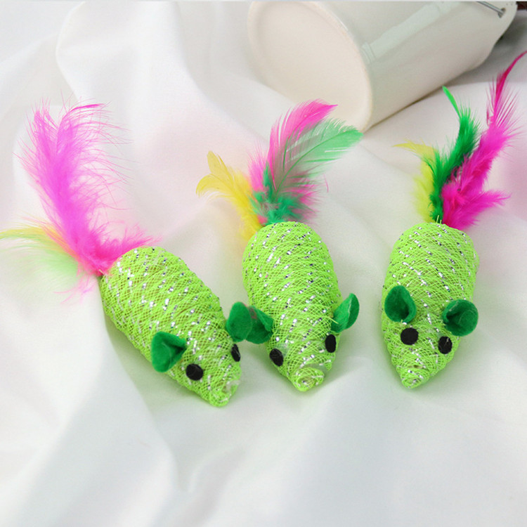 new Green braidedArtificial feathe mouse toy with funny sounds Funny cat toy cat supplies Scratch resistant animal toys T2I5929
new Green braidedArtificial feathe mouse toy with funny sounds Funny cat toy cat supplies Scratch resistant animal toys T2I5929