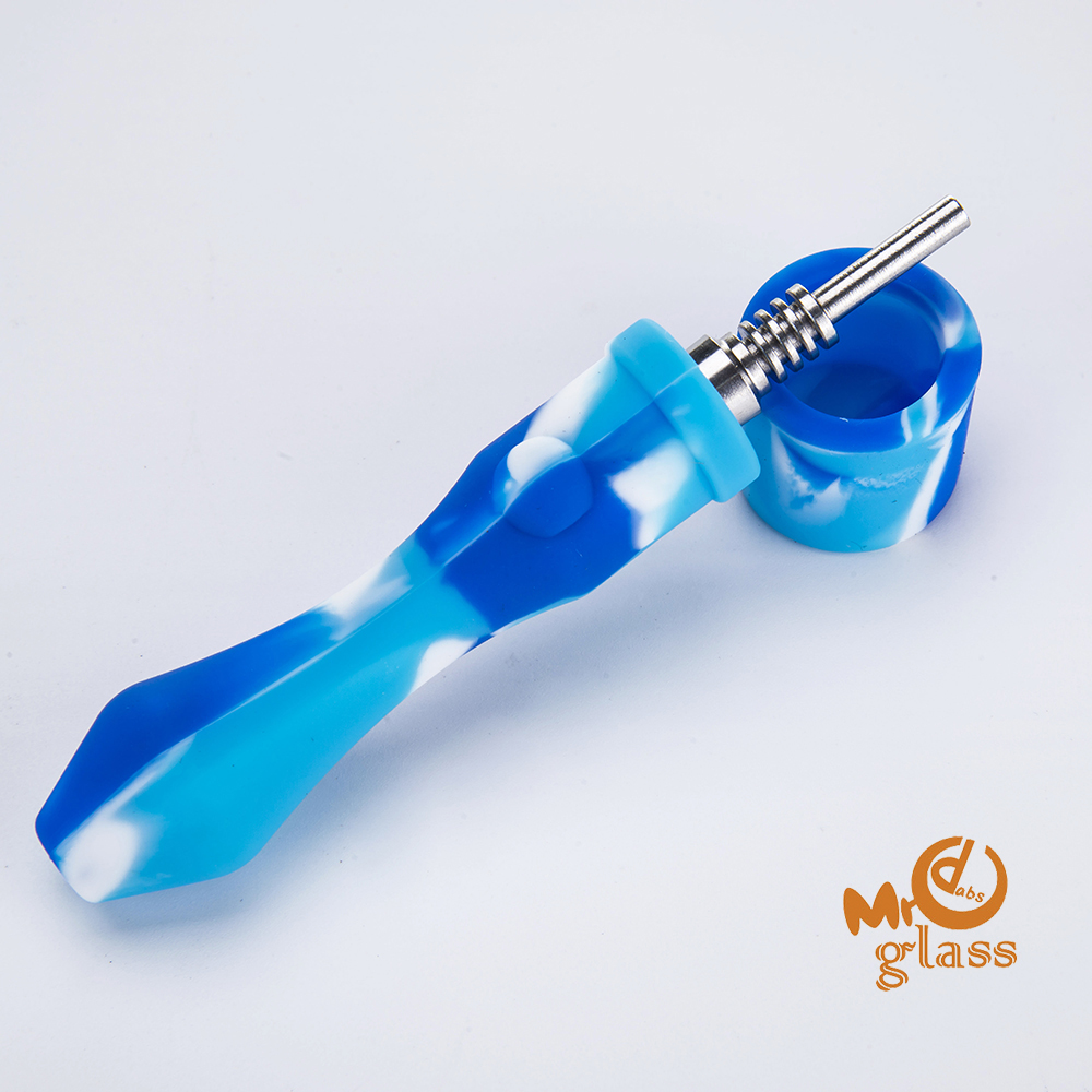 Silicone Nectar Collector Kit with Stainless Steel Tip 10mm Silicone NC kit dab oil rig wax
Silicone Nectar Collector Kit with Stainless Steel Tip 10mm Silicone NC kit dab oil rig wax