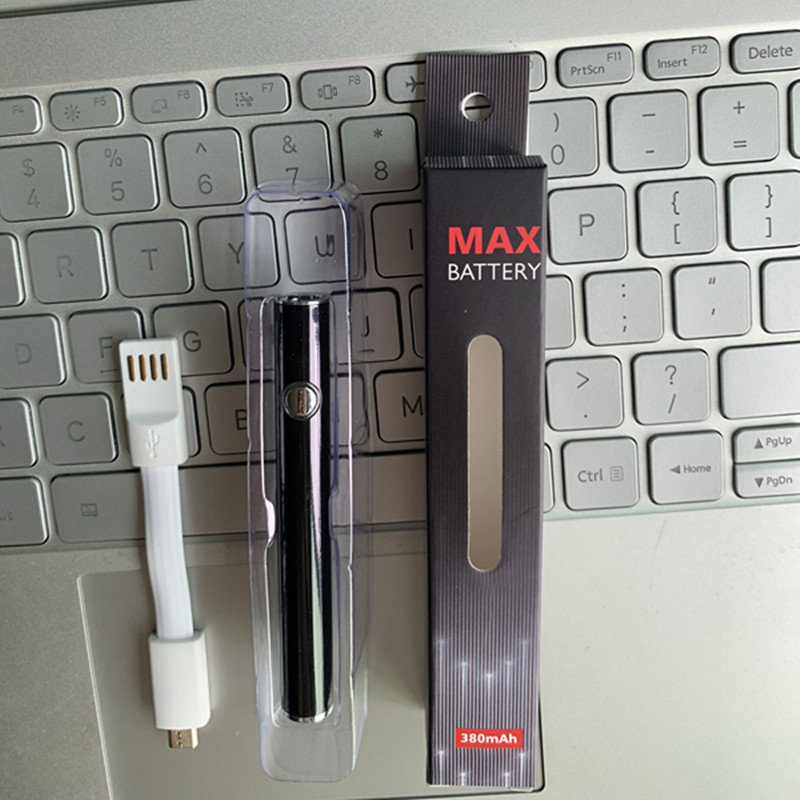 Black Max Vape Preheat Battery 380mAh Variable Voltage VV Bottom Charge 510 thread For Thick Oil Cartridge Tank
Black Max Vape Preheat Battery 380mAh Variable Voltage VV Bottom Charge 510 thread For Thick Oil Cartridge Tank