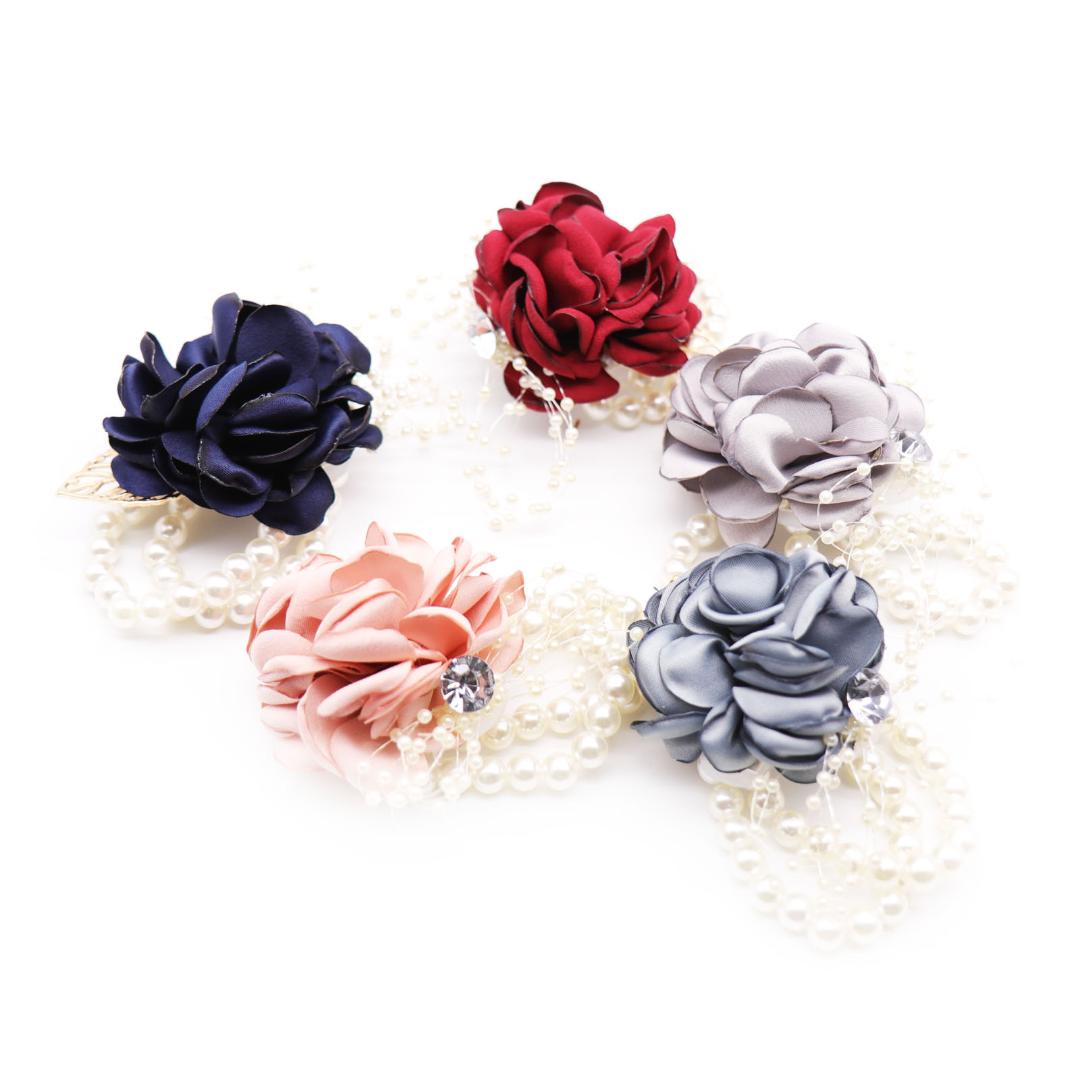 1pcs Wrist Flower Rose Pearl Chain Bride Corsage Hand Decorative Wristband Bracelet Bridesmaid Curtain Band Clip Bouquet, Burgundy
1pcs Wrist Flower Rose Pearl Chain Bride Corsage Hand Decorative Wristband Bracelet Bridesmaid Curtain Band Clip Bouquet, Burgundy