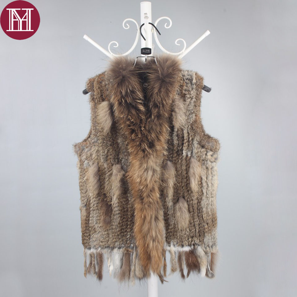 Winter women genuine rabbit fur vest knitted lady natural rabbit fur vests with real raccoon fur collar good quality CJ191212, Black
Winter women genuine rabbit fur vest knitted lady natural rabbit fur vests with real raccoon fur collar good quality CJ191212, Black
