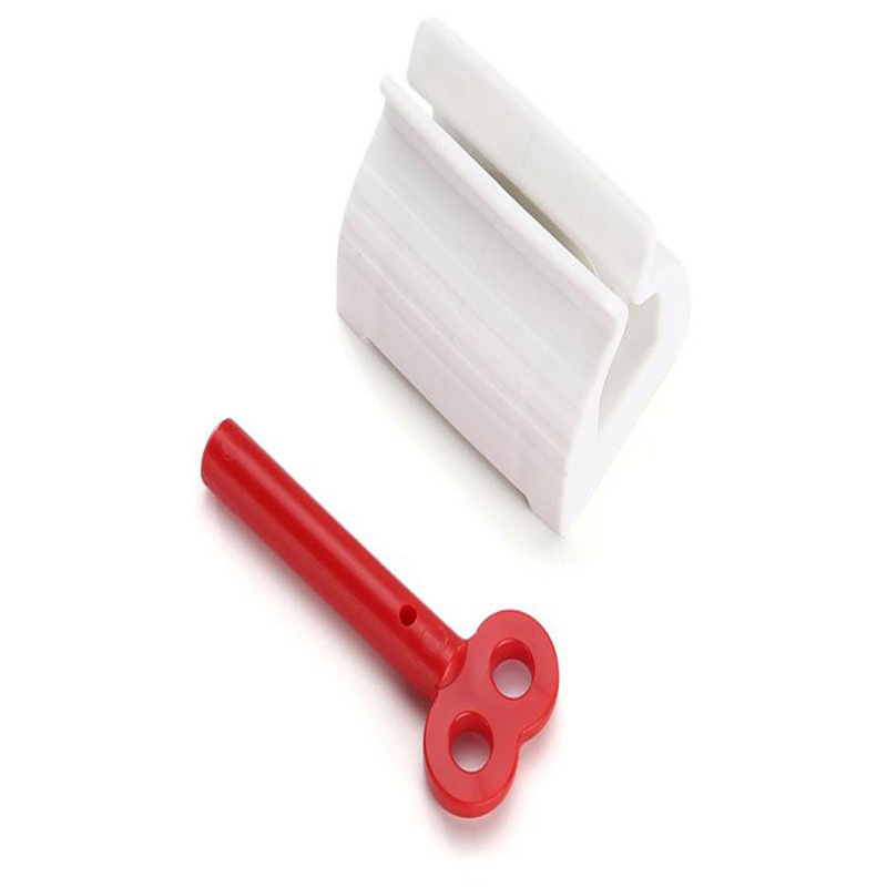 Multifunctional Manual Rotation Bathroom Plastic Cream Tube Squeezer Dispenser Rolling Tube Squeezer Toothpaste Dispenser