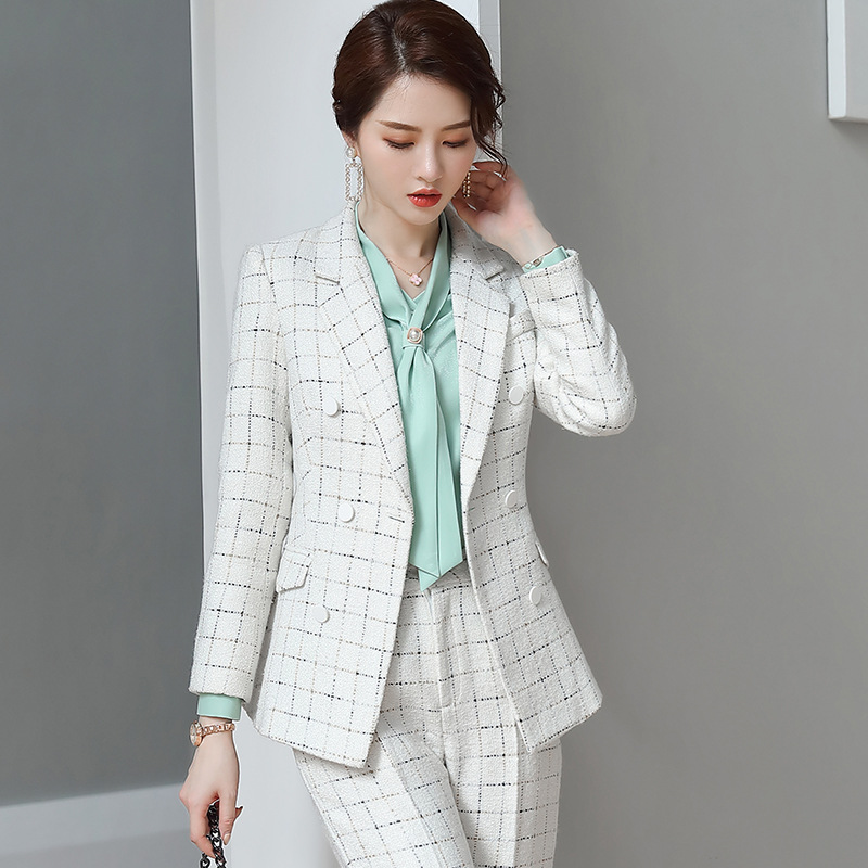 Women' suit 2019 autumn new casual fashion temperament professional suit trousers double-breasted two-piece
Women' suit 2019 autumn new casual fashion temperament professional suit trousers double-breasted two-piece