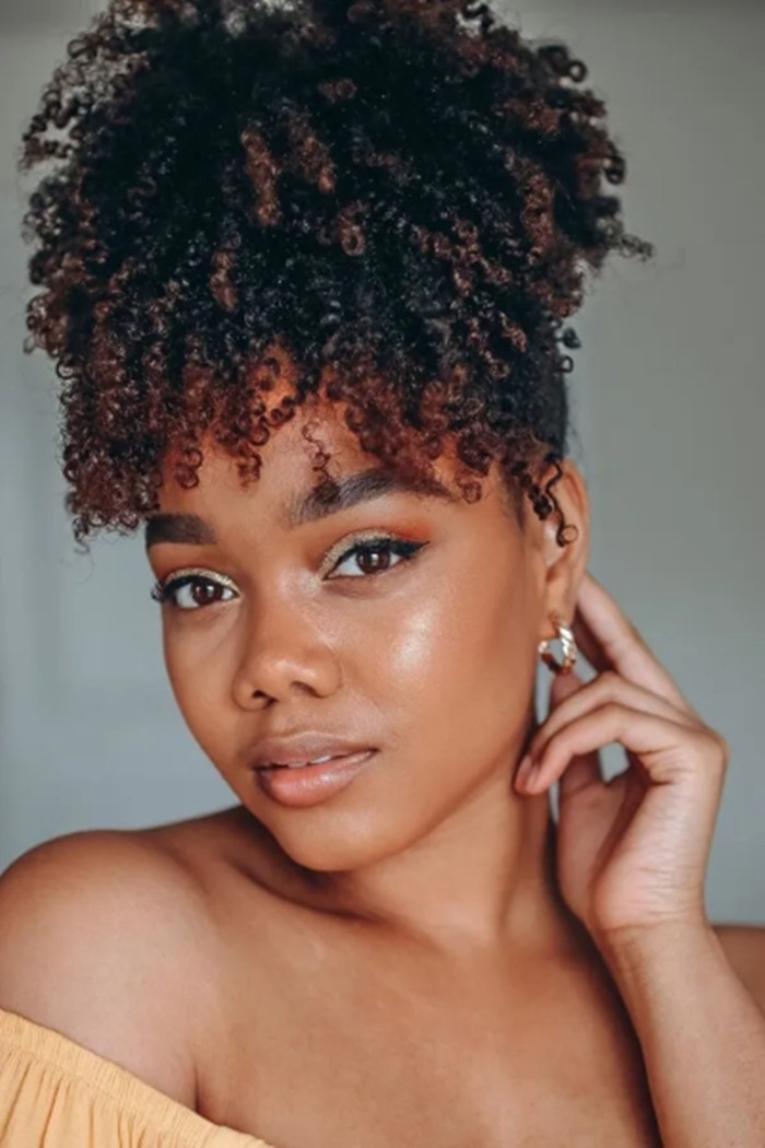 New easy&quick ponytail bun hairstyle High puff 10a brazilian afro kinky curly clip extension girl updo human hair 120g