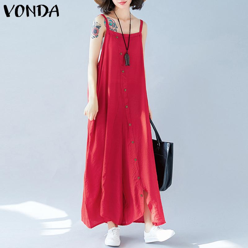 Plus Size Rompers Womens Jumpsuit 2020 VONDA Summer Sexy Sleeveless Backless Irregular Buttons Playsuits Casual Loose Overalls, Black
Plus Size Rompers Womens Jumpsuit 2020 VONDA Summer Sexy Sleeveless Backless Irregular Buttons Playsuits Casual Loose Overalls, Black