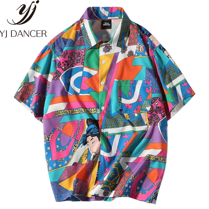 Ms Hip Hop Style Loose Harajuku Shirt Japanese Ukiyo E Anime Short Sleeve Shirt Top Hawaiian Casual Streetwear Slim Summer, As shown
Ms Hip Hop Style Loose Harajuku Shirt Japanese Ukiyo E Anime Short Sleeve Shirt Top Hawaiian Casual Streetwear Slim Summer, As shown