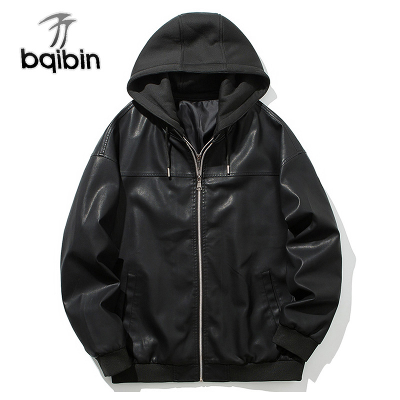 2018 Fashion Leather Jacket Men Winter Standard PU Leather Jackets And Coats Hat Detachable Jaqueta Couro Masculina, Black
2018 Fashion Leather Jacket Men Winter Standard PU Leather Jackets And Coats Hat Detachable Jaqueta Couro Masculina, Black