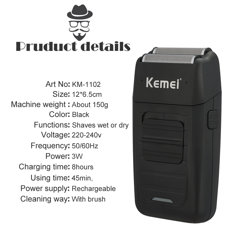 Kemei Electric Razor Shaver Face Care MultifunctionElectric Razor shaver men Barber Trimmer Rechargeable 5