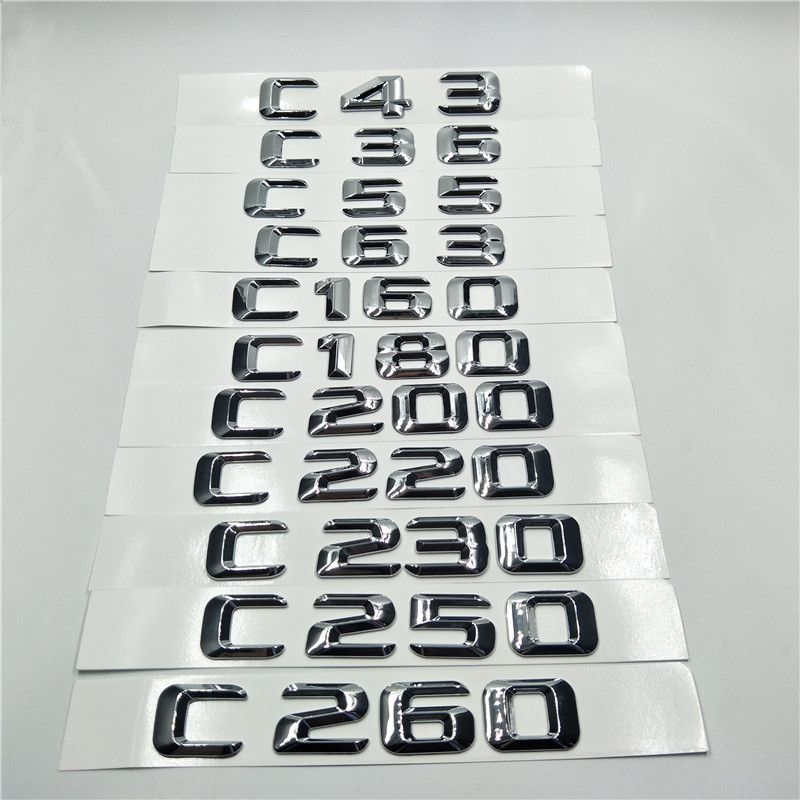 For Mercedes-Benz C Class C43 C55 C63 C160 C180 C200 C220 C230 C250 W210 W212 Rear Trunk Emblem Badge Logo Nameplate Stickers, Abs
For Mercedes-Benz C Class C43 C55 C63 C160 C180 C200 C220 C230 C250 W210 W212 Rear Trunk Emblem Badge Logo Nameplate Stickers, Abs